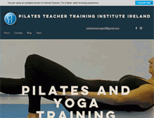 Tablet Screenshot of pilatesteachertrainingireland.com